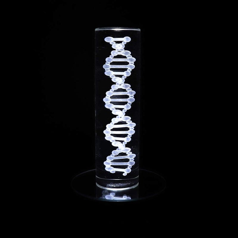 PHOSOK LED Black Display Base- Crystal Glass Art Statue Merchandise Display Stand-White Light Display Stand Powered by 3 AAA Batteries （Pack of 2） - Image 4